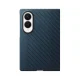 Samsung Carbon Magnet Case vāciņš priekš Galaxy Z Fold 8 ar MagSafe un 2 aizsargplēvēm, tumši zils