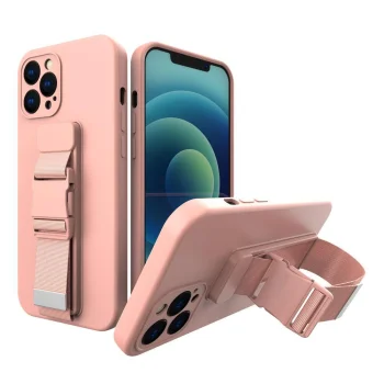Silikona vāciņš ar regulējamu siksniņu Samsung Galaxy A73, rozā