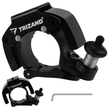 Mehāniskais velosipēda zvaniņš Trizand 100dB 7.5x4.5x2cm, melns