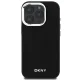 DKNY Plain Silver Logo MagSafe vāciņš priekš iPhone 16 Pro Max 6.9\", melns