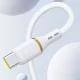 Dudao L25T USB-A - USB-C silikona kabelis 5A 1m, balts