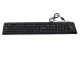 Silikona gumijas USB tastatūra ar ciparu bloku, melna