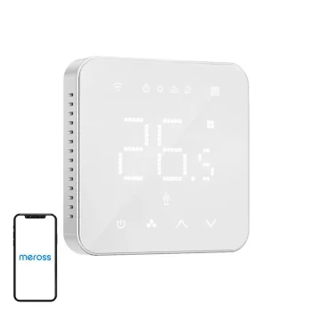 Meross MTS200BHK Viedais WiFi Termostats Ūdens Apkurei Balts