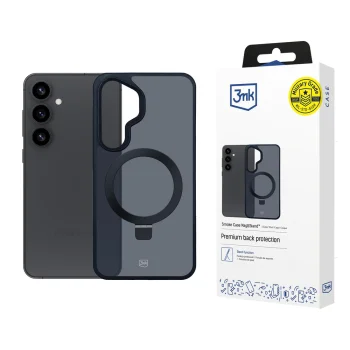 3Mk Protection Smoke Case Mag&Stand vāciņš Samsung Galaxy S25+ Melns