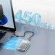 Orico TC10-MS mSATA SSD disks korpuss, USB-C 3.2 5Gb/s, caurspīdīgs