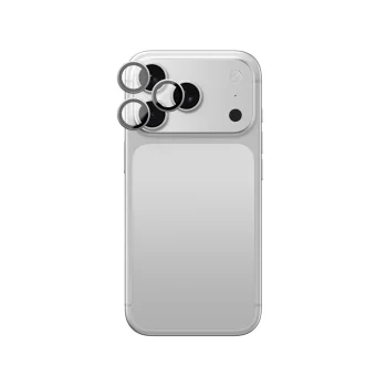 Kameras aizsargstikls AmazingThing Titan Vision Sapphire priekš iPhone 18 Pro / 18 Pro Max, sudraba