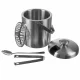 Ledus Spainis Trauks ar Vāku, Standziņām un Karoti, 1.3L | Ice Bucket with Tongs