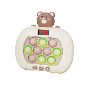Maxlife MXPS-200 Portable Arcade Pop It Game with Display, Bear | Spēļu Arkādes Konsole Pults Bērniem