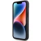 Mercedes iPhone 15 Plus / 14 Plus vāciņš AMG Leather Debossed Lines, melns
