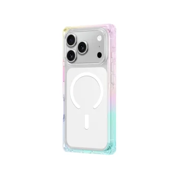 AmazingThing Omni vāciņš iPhone 17 Pro Max ar MagSafe, caurspīdīgs varavīksnes