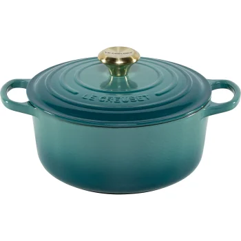 Le Creuset Signature apaļš katls 24 cm, Bleu Riviera