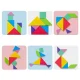 Magnētiska grāmatu puzzle 3D Tangram bloki