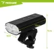 Velosipēda lukturu komplekts Trizand LED 1300 lm, priekšējais un aizmugurējais lukturis, USB-C