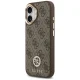 Guess 4G Strass Logo & Big Strap Metal Buttons MagSafe vāciņš iPhone 17, brūns