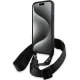 BMW M Edition Carbon Tricolor Lines & Strap vāciņš iPhone 15 / 14 / 13, melns