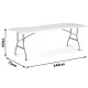 Plonos 440100 saliekams dārza un banketu galds 244 cm, balts