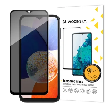 Wozinsky Privacy aizsargstikls Samsung Galaxy A14 5G / A14 melns