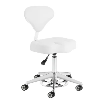 Kosmētiskais taburets Azzurro 156-F Bump-Up, balts