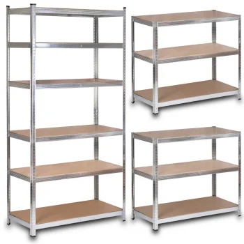 Metāla noliktavas plaukts Humberg HR-815, 222 x 110 x 50 cm, 6 plaukti