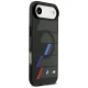 BMW M IML Metal Buttons Tricolor Lines MagSafe vāciņš iPhone Air, melns