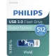 Philips Vivid Edition USB zibatmiņa 512 GB USB 3.0, balta / gaiši zila