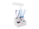 LED galda lampa ar organizatoru, 24 LED, balta