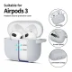 Austiņu maciņš Tech-Protect Silicone Hook, Apple AirPods 3, pelēks