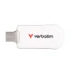USB zibatmiņa Verbatim Plectra 128 GB USB-C USB 3.2 Gen 1 balta 30229