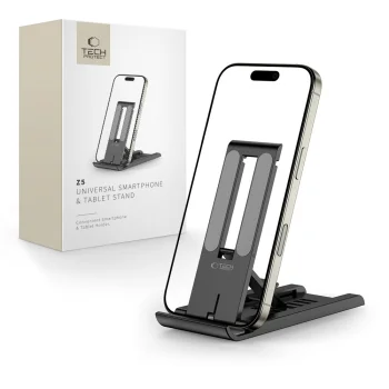 Galda statīvs telefonam un planšetdatoram Tech-Protect Z5 (4.0-8.3"), melns