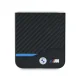 BMW Carbon Blue Line vāciņš Samsung Galaxy Z Flip 6 Melns