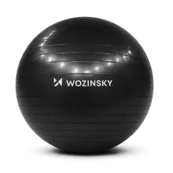 Vingrošanas bumba Wozinsky WGB65BB 65 cm Melna