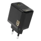 Dudao A28C 45W GaN lādētājs ar USB-C kabeli, melns