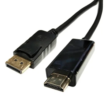 DisplayPort uz HDMI Kabelis Full HD 1080P 3m Melns