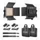 Neewer 660 Bi Color LED studijas apgaismojuma komplekts, 2x 40W 3200-5600K