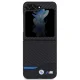 BMW Samsung Galaxy Z Flip 5 vāciņš Leather Carbon, melns