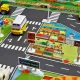 Bērnu Plāns Paklājs ar Ceļa zīmēm, 130 x 100 cm | Children\'s Slim Mat Carpet with Road Signs, 130 x 100 cm