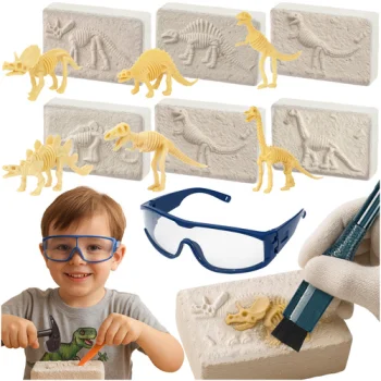 Kruzzel Dinozauru izrakumu komplekts bērniem 6in1