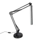 LED galda lampa ar USB, regulējamu roku un 2 stiprinājumiem KX2988, melna