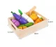 Bērnu Rotaļu Koka Griežamie Dārzeņi Komplekts ar Kasti Z23543 | Wooden Cutting Vegetables Set
