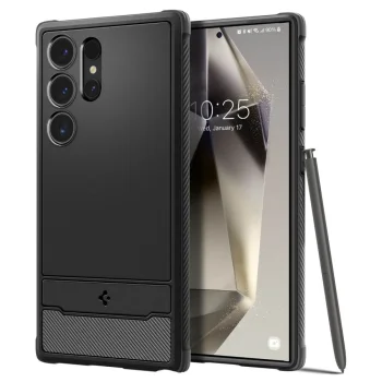 Spigen Rugged Armor vāciņš Samsung Galaxy S24 Ultra, melns