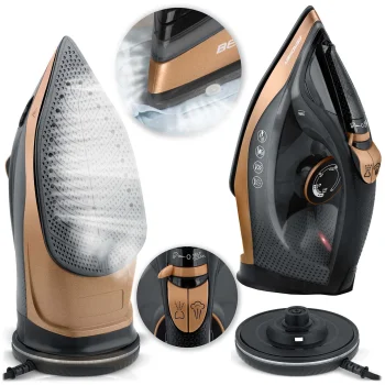 Berdsen Bd-333 bezvadu tvaika gludeklis ar keramisko virsmu 2600W