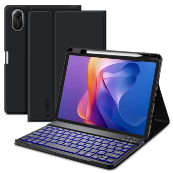 Xiaomi Redmi Pad 2 / SE 11'' Tech-Protect SC Pen Case Cover with Bluetooth Keyboard, Black | Vāks Apvalks Pārvalks...