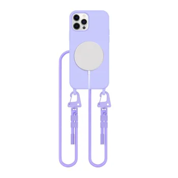 Tech-Protect iPhone 12 / 12 Pro vāciņš MagNecklace MagSafe, lavandas