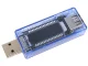 USB sprieguma un strāvas mērītājs, voltmetrs / ampērmetrs, zils