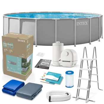 Karkasa baseins Intex 26756ND 610 x 132 cm ar sūkni un kāpnēm