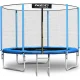 Neo-Sport dārza batuts ar ārējo tīklu un kāpnēm, 312 cm (10ft)