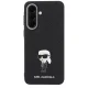 Karl Lagerfeld Fixed Glitter Ikonik vāciņš Samsung Galaxy A57 5G, melns