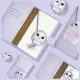 Nimmy Big Eyed Pet 2.0 Rabbit piezīmju grāmatiņa un pildspalva, 2-in-1 komplekts, violeta