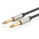 Ugreen Mono TS Jack Audio Cable 6.35mm, 5m, Black | Audio Vads Kabelis