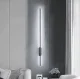LED sienas gaismeklis, minimālistiska lampa, garums 100cm, 6000K, Melns | LED Light Wall Lamp Sconce